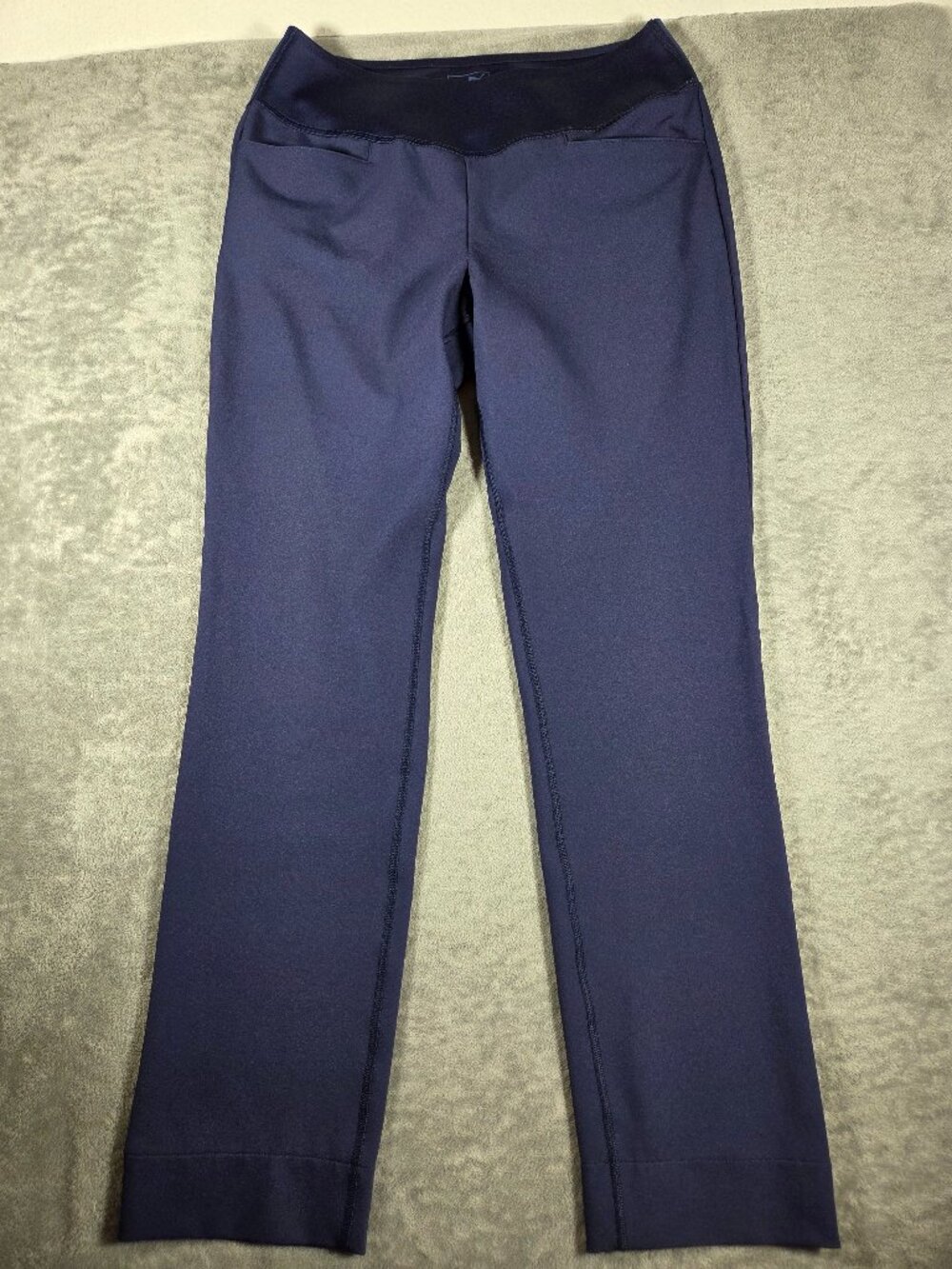 PUMA Navy Blue Wide Waistband Performance Pants Size M